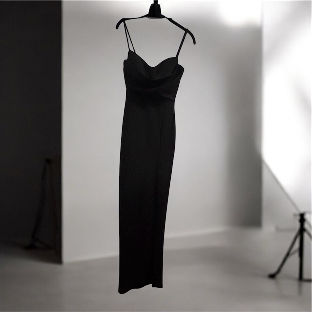 Fashion Nova Black Dress Spaghetti Straps